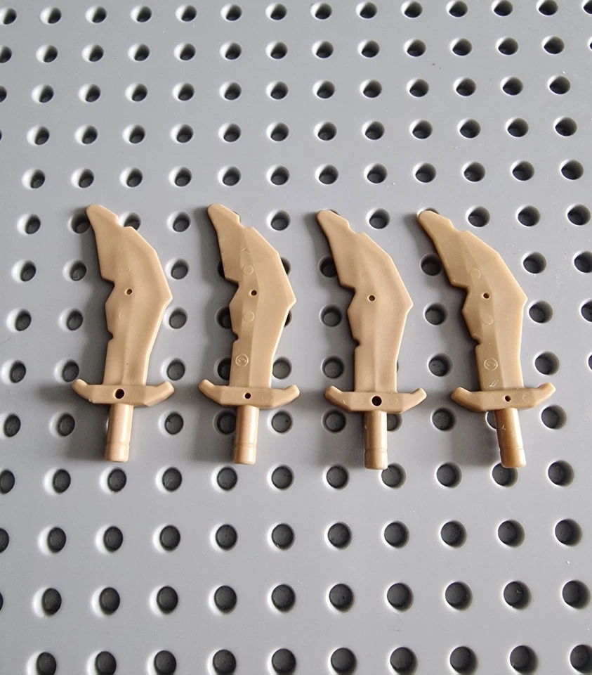 Lego Säbel Waffen Schwert 4 Stück Dunkelbeige 60752 K143 - Bild 1 von 1