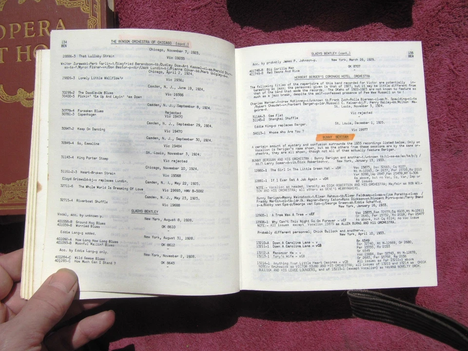 Brian Rust JAZZ RECORDS 1897-1942 Discography Vol 1+2 1st Ed 1969 Ragtime Blues Foto 3 de 4