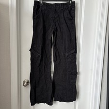 BDG Y2K Wide Leg Cargo Pants Black Size Medium Women  s Baggy