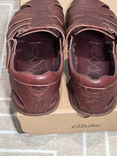 NEW OluKai Mohalu Fisherman Leather Sandals Mens 8 Ginger Brown OluKai M Brown Sandals for Men for sale | eBay main image 4
