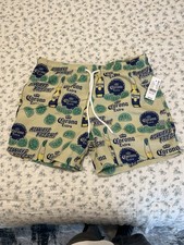 Corona Extra Swim Trunks Men  s Small PacSun Lime Print Mesh Lined NWT 4  