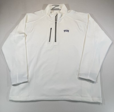 Zero Restriction TCU Pullover Jacket XXXL White 1/4 Zip Golf Stretch