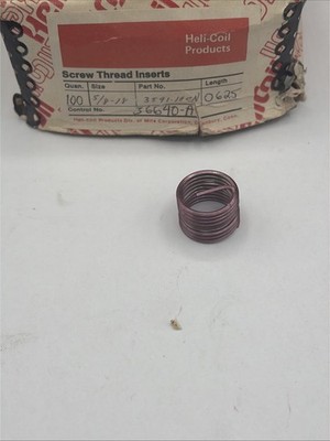 QTY 10, HELI-COIL, 3591-10CN0625, MS21209F10-10, 5/8-18 UNF 1D, NOS
