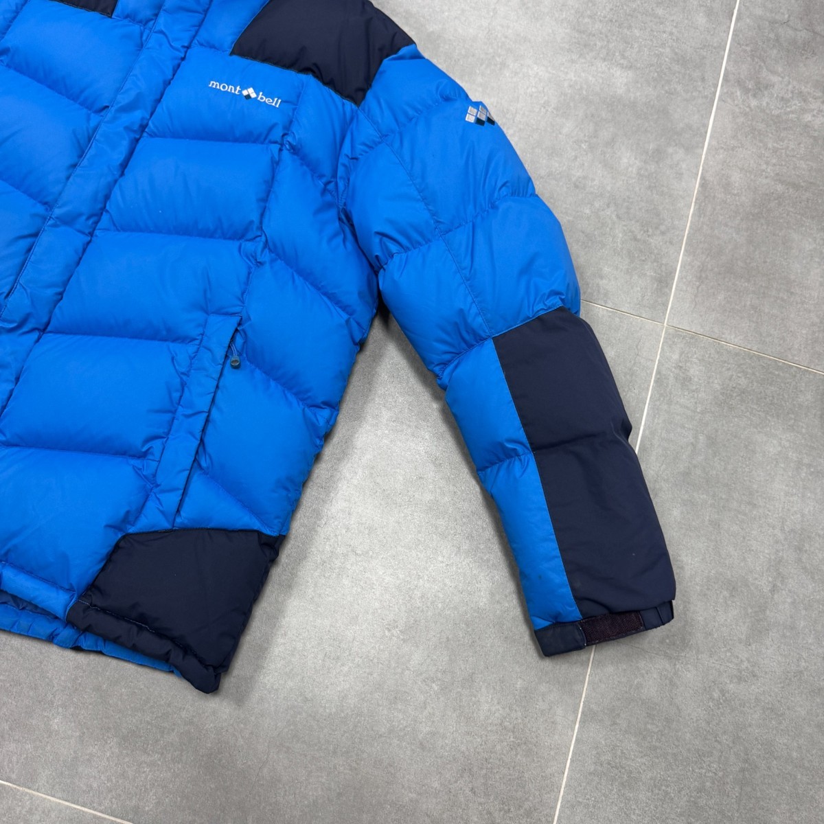 Montbell EX800 Blue Down Windstopper Jacket Men Size L | eBay