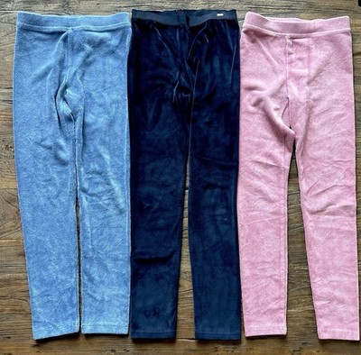 Girls  Set of 3 Leggings, 2 Crewcuts Corduroy Sz 8, 1 Velvet Mayoral Sz 9