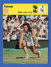 1977-79 Sportscaster 08-09 BILLIE JEAN KING - Tennis EXMT (Italy)