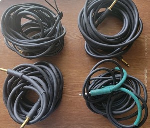 Guitar Cords (4) And Cord Couplers  (3)