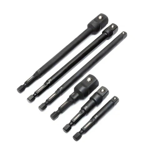 Husky Impact Socket Adapter Set 1/4 in HEX 6 Piece Rate Impact Grade Steel - Picture 5 of 5