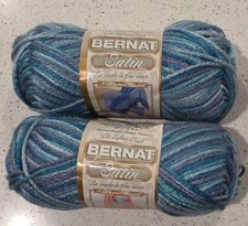 (2) Bernat Satin Sport Yarn Luxury Ombre #051...