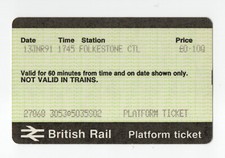 Folkestone Central S02 - APTIS platform ticket - Kent CT19