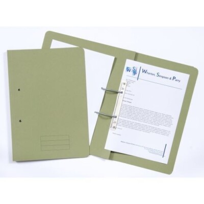 PACK OF 5 X Spring Transfer Files 285gsm 38mm Foolscap CHOICE OF COLOUR ...