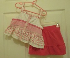 GIRLS TOPS A SKIRT LOT OF 5 SIZE 4