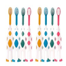 newrichbee 8 Packs Kids Toothbrush, Extra Soft Lovely Little Deer Toothbrush fo