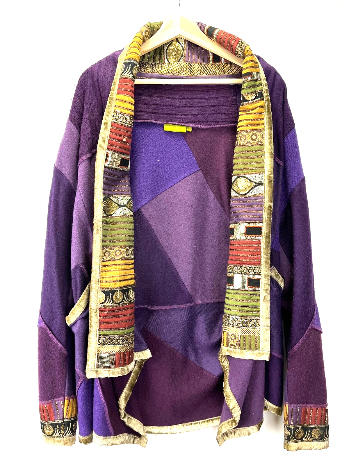 Rare Handmade Patchwork Embroidered Serrahna Nana… - image 3