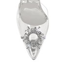 Women's Pointed Toe Crystal PVC High Heel Wedding Rhinestone Stilettos Shoes US9 — photo 4