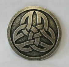 Gothic Mittelalter LARP Buckle Schnalle für Gürtel rund IV altsilber