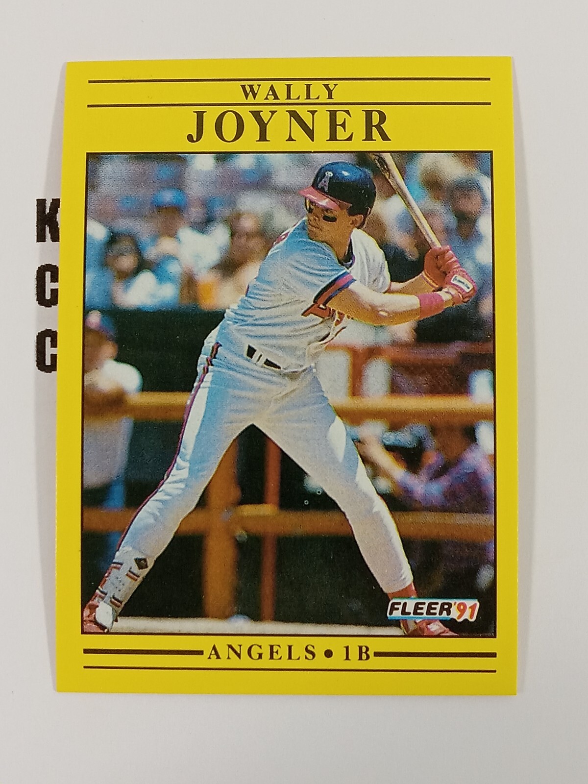 1991 Fleer MLB Baseball #317 Wally Joyner California Angels