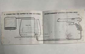 To The Earth - NES Nintendo Original Zapper Game - Game And Manual