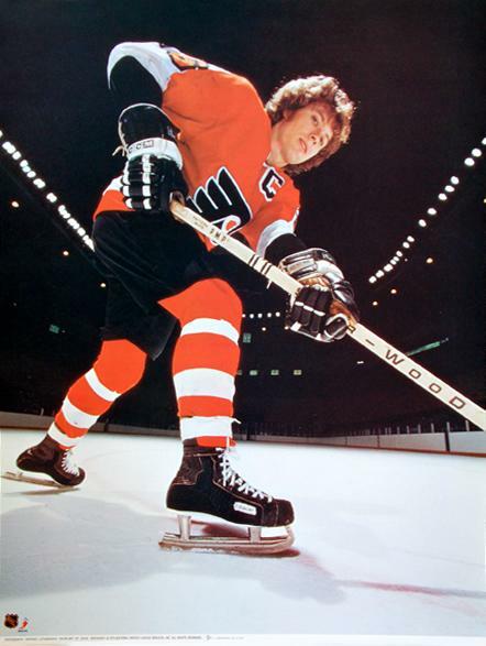 Vintage Original BOBBY CLARKE 1975 Philadelphia Flyers NHL 18x24