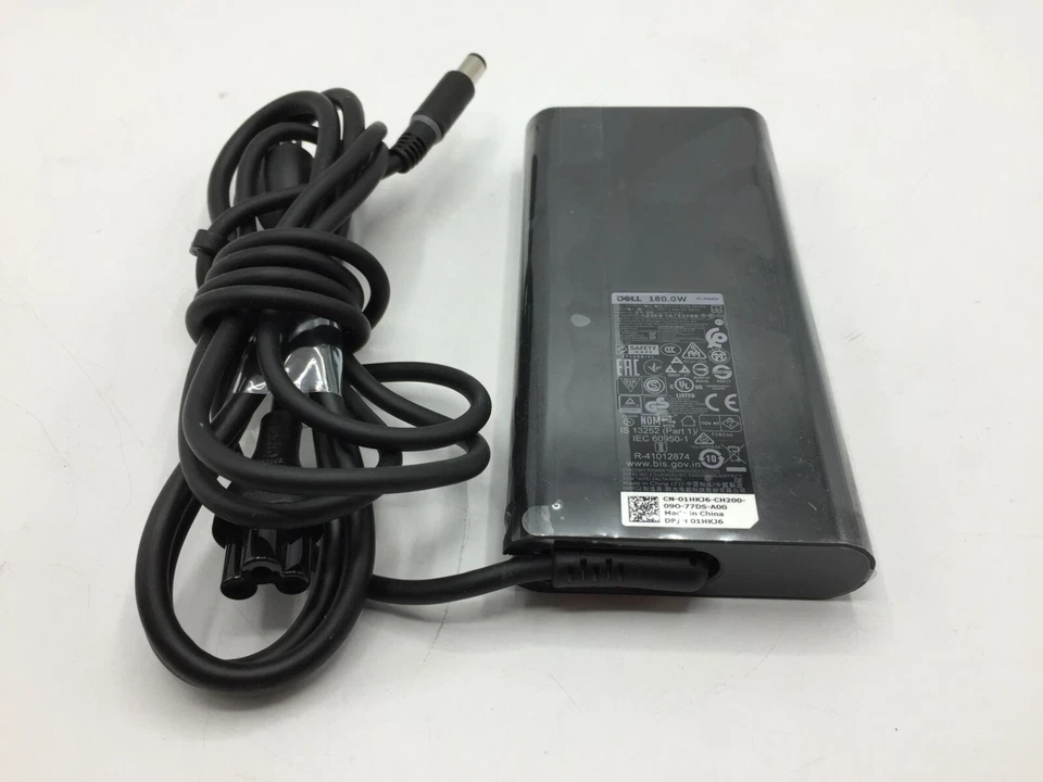 GENUINE Dell Alienware AC Power Adapter Cable  180W - HA180PM181 - FREE S/H - Image 2 of 4