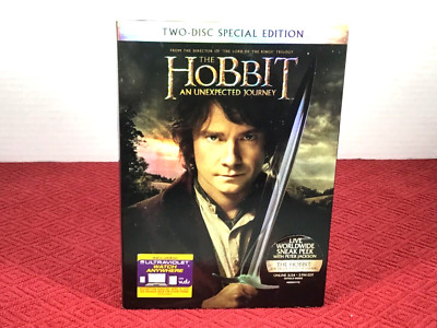 The Hobbit: An Unexpected Journey (DVD, 2012, 2-Disc) Widescreen. New/Ships Fast