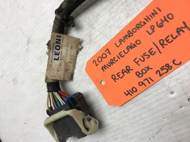07 LAMBORGHINI MURCIELAGO LP640 FUSE RELAY ELECTRICAL BOX 410971258c 08 09 10