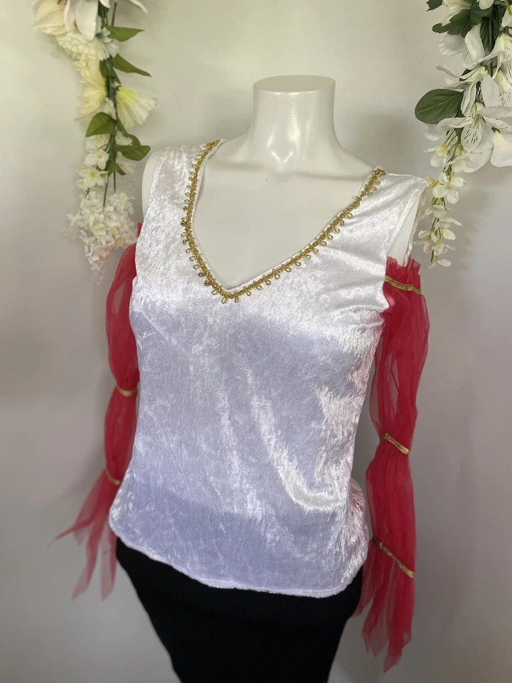 Rubíes Renacimiento Feria Medieval Mujer’s Disfraz Top Solo Talla Pequeña Usado en Excelente Condición Foto 2 de 4