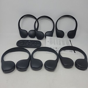 (6) GM REAR ENTERTAINMENT FOLD FLAT WIRELESS HEADPHONES & DVD REMOTE 23232900