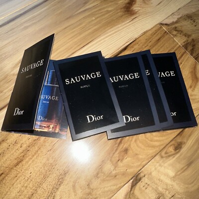 5 x Dior SAUVAGE Eau De Toilette Spray For Men 0.03oz/1 ml Each Mini/Travel Size