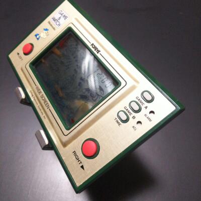 Popeye Game Watch Nintendo action game anorama Tabletop alarm from