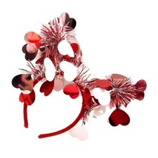 Valentine s Day Heart Headband,Sequins Love Heart Hair Bands Hair Hoop Gifts