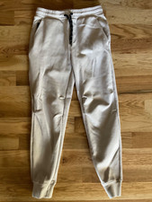GAP Men's GAPFIT Drawstring PERFORMANCE Jogger AP2 Ivory OFF-WHITE Excellent XS