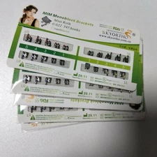 5 Sets Dental Metal Brackets MIM Monoblock Mini Roth 022 345 Hooks Mesh Base