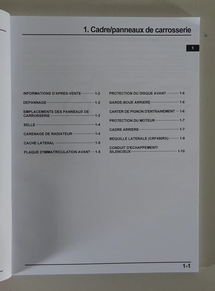 Manual De Servicio / Manual De Competición Honda CRF 450 R / RX Desde 02/2022 - Imagen 2 de 3