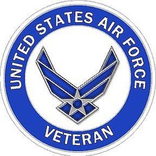 US Air Force Veteran Reflective/Matte Vinyl Decal Armed Forces Military