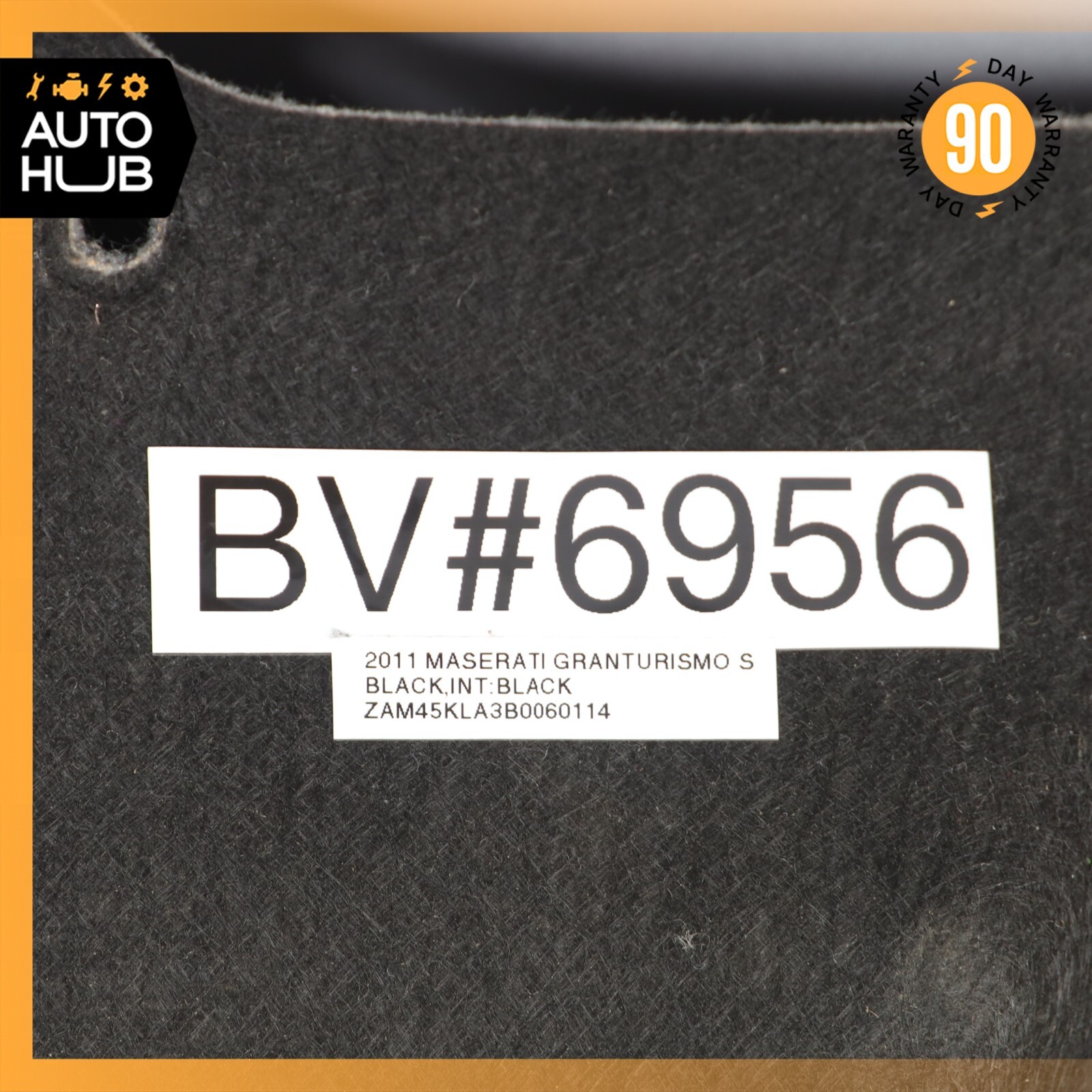 08-19 Maserati GranTurismo M145 Rear Right Side Trunk Floor Carpet Panel OEM 61k