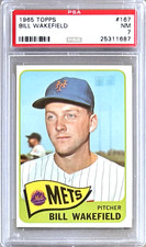 1965 TOPPS #167 BILL WAKEFIELD PSA 7 NM METS