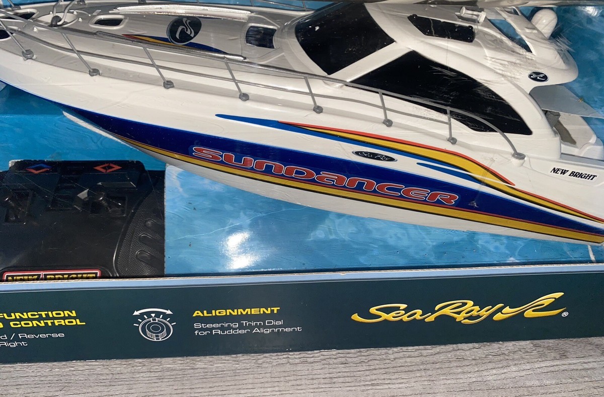 2007 New Bright Sea Ray Sundancer 48 R/C Boat no. 7185 NEW IN BOX