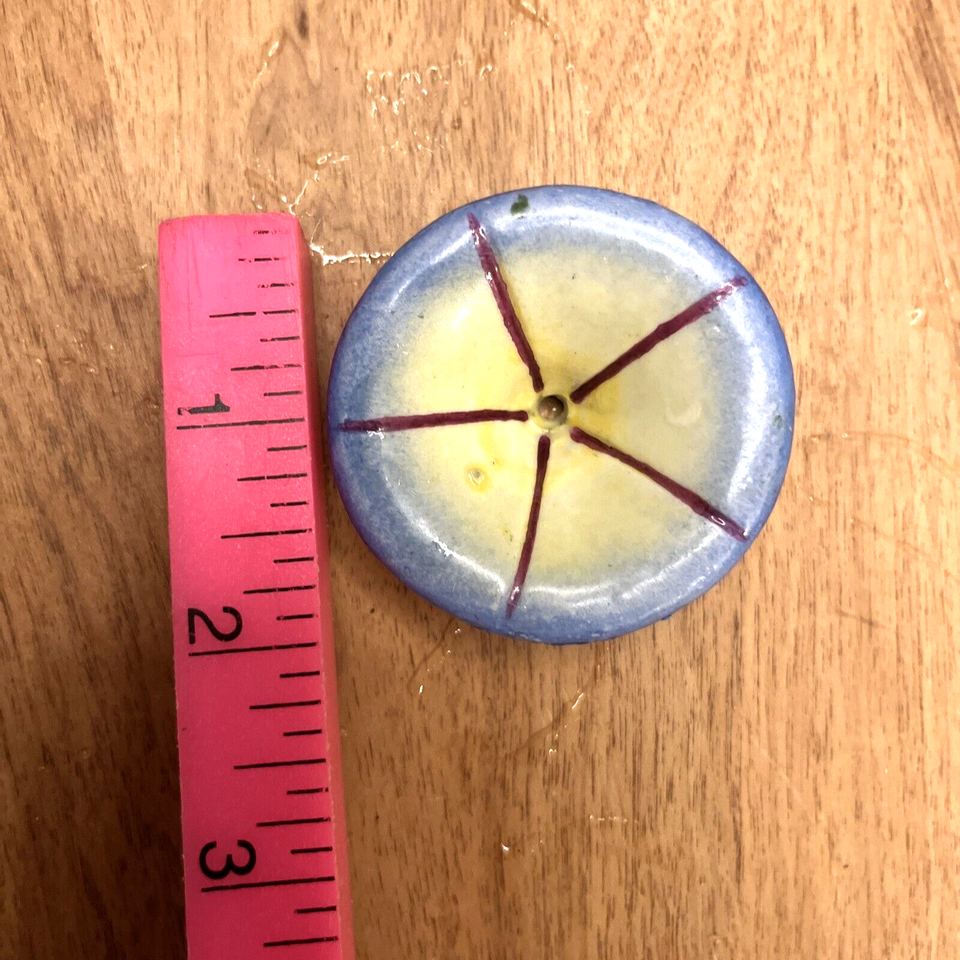 Vintage Pottery Tulips For Rain Chain or hanging planters Germany 7pc