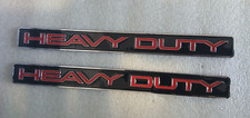 2013 - 2015 Dodge Ram Heavy Duty Emblem Badge Logo Red Chrome Pair 2013 - 2015 Dodge Ram Heavy Duty Emblem Badge Logo Red Chrome Pair