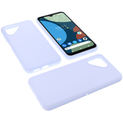 Hülle für Fairphone 4 Tasche Schutz Handytasche TPU Gummi Case Blau