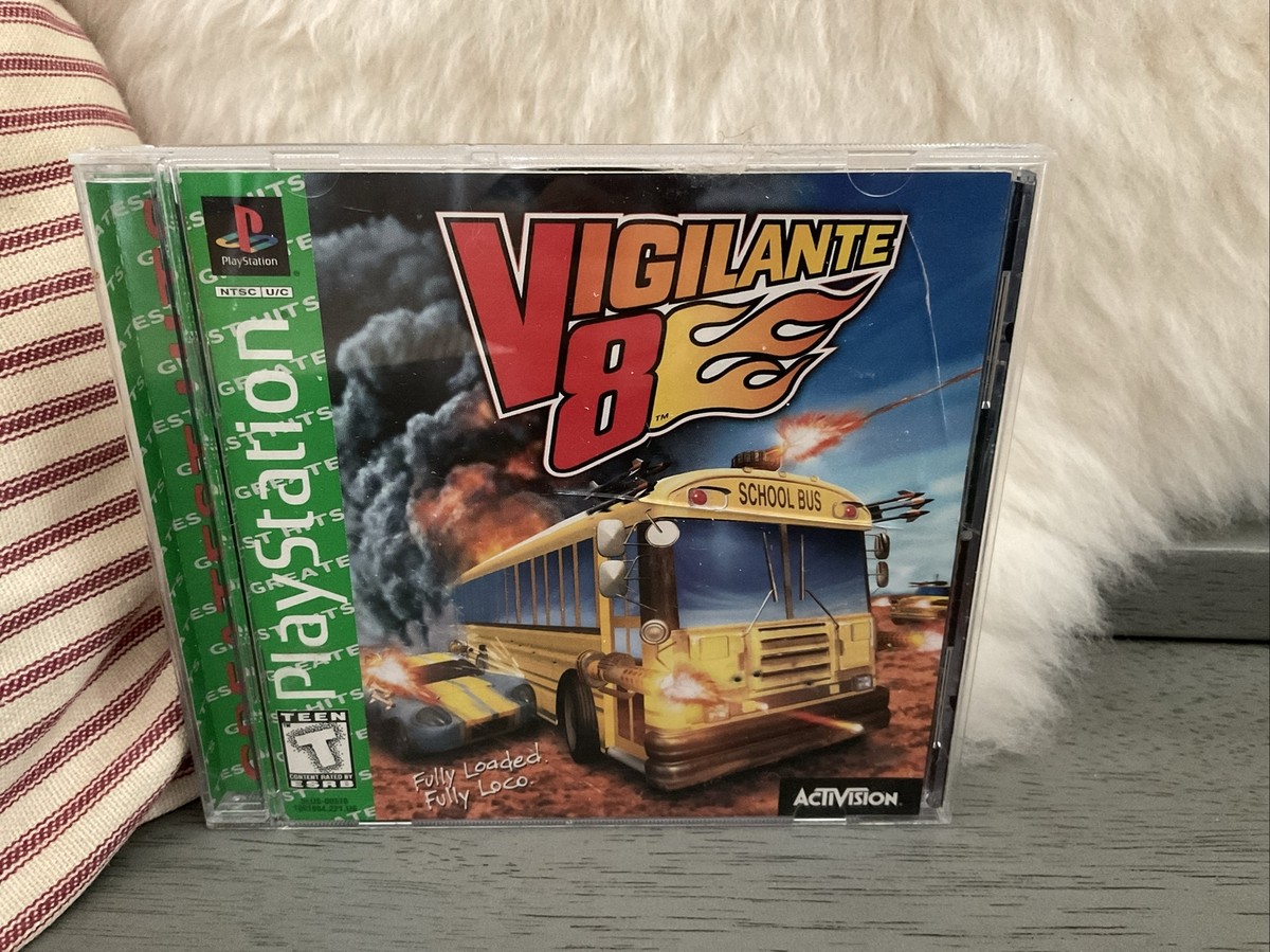 Vigilante 8 PlayStation 1 PS1 Greatest Hits Registration REG