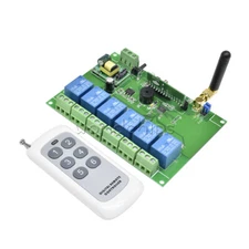 6 Channel Relay Module 433MHZ Remote Control 6CH RF Transmitter W/ Receiver