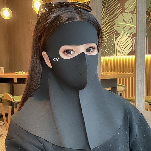 Maschera solare alla moda in seta ghiacciata SPF 50+ panno antiUV per tutto il ges - Foto 9 di 17