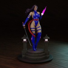 Psylocke resin scale model kit unpainted 3d print