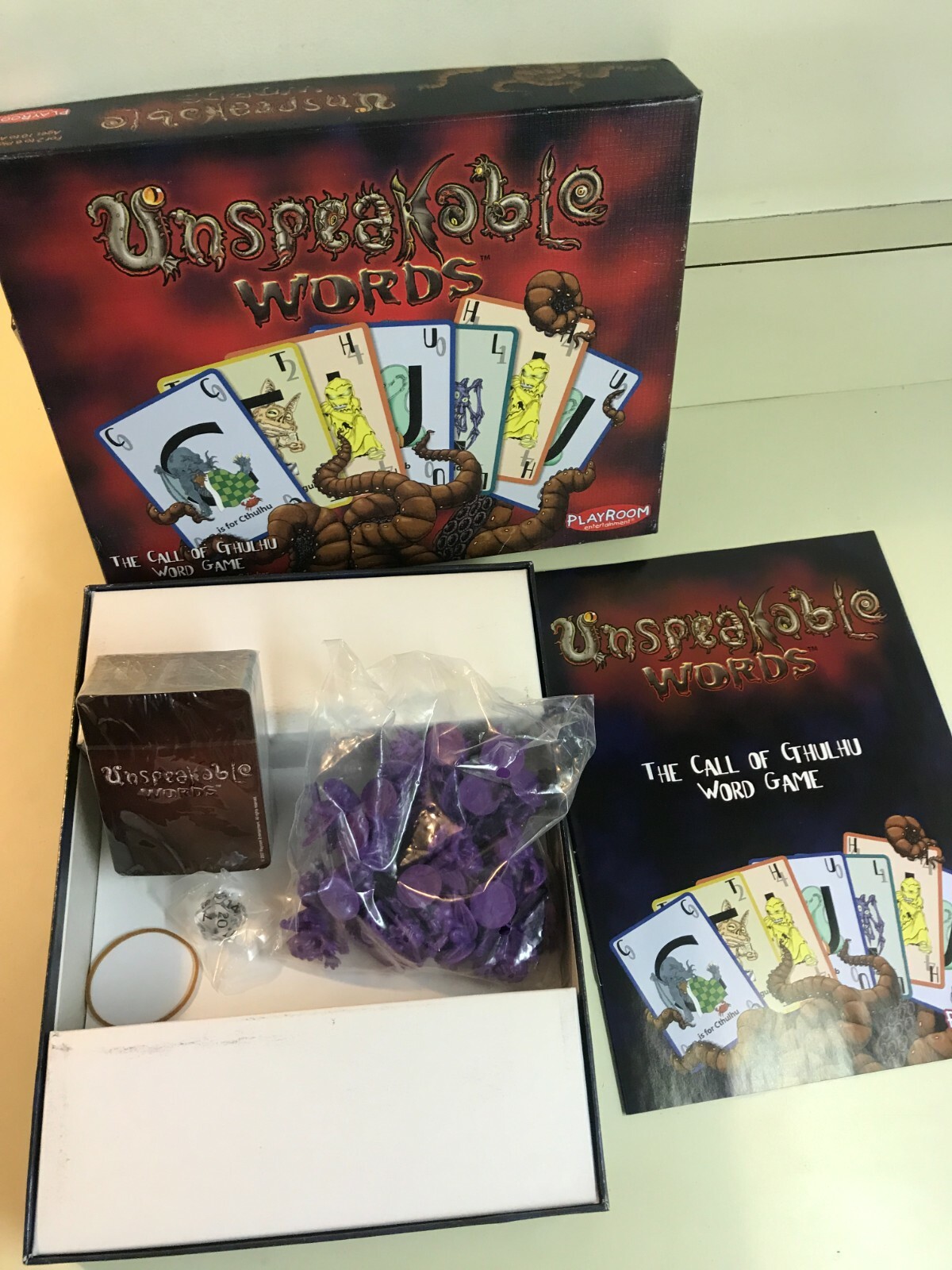 Open Box - Unspeakable Words The Call Of Cthulhu Word Game Halloween Game |  eBay