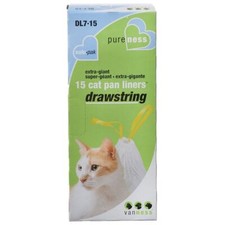 Cat, Van Ness Drawstring Cat Pan Liners X-Giant 15 Pack 