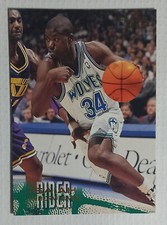 NBA FLEER 1996 / 97 # 66 MINNESOTA TIMBERWOLVES ISAIAH RIDER COLLECTIBLE CARD
