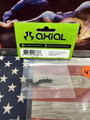 AXIAL AXA1053 Nylon Locking Hex Nut M3 Black 10pc. - Picture 2 of 4