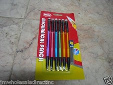 New 6PK Mechanical Pencil Assorted Color Medium 0.7 60mm 12 pcs HB